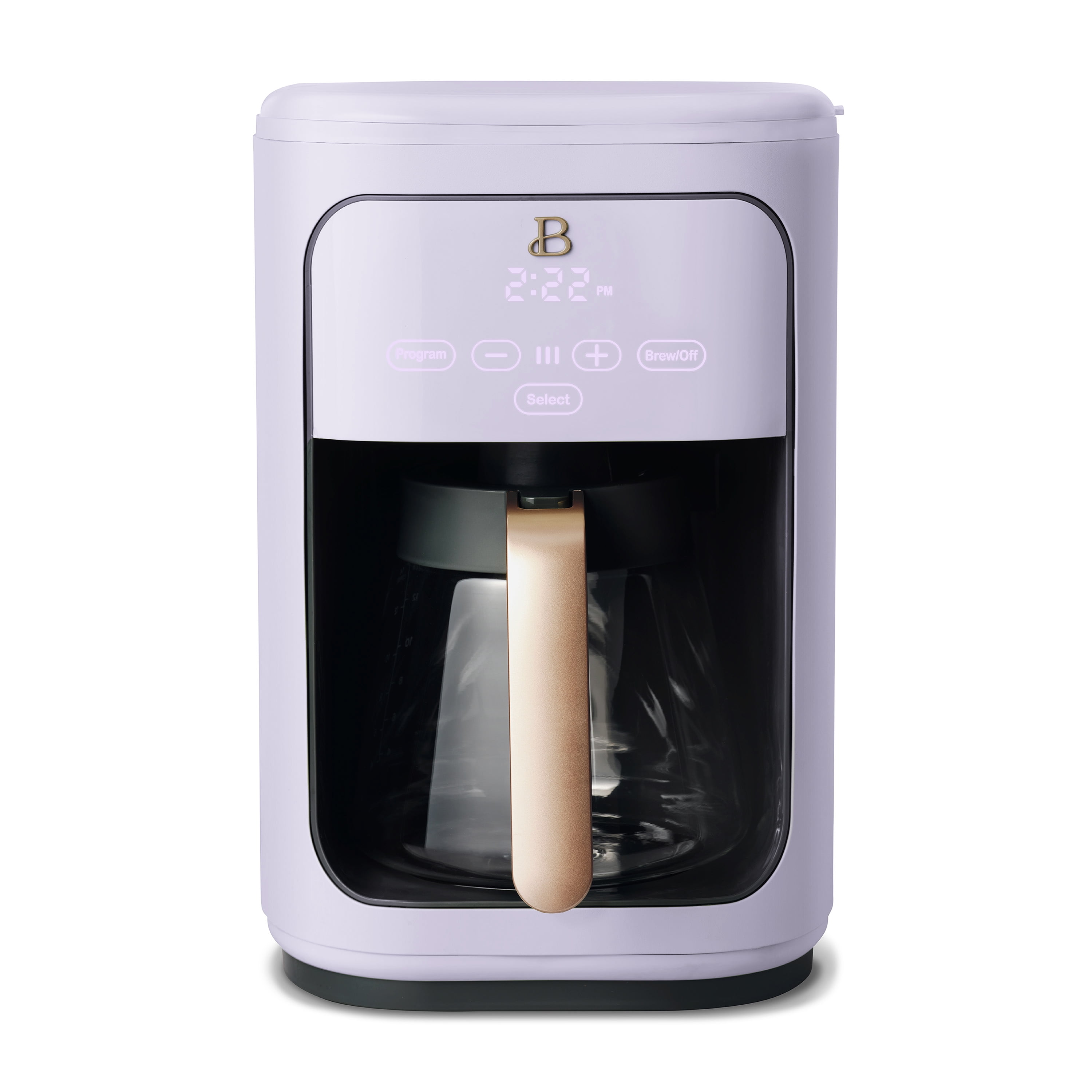 Beautiful 14 Cup Programmable Touchscreen Coffee Maker, White Icing by Drew Barrymore