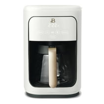 Beautiful 14-Cup Programmable Drip Coffee Maker with Touch-Activated Display, White Icing by Drew Barrymore