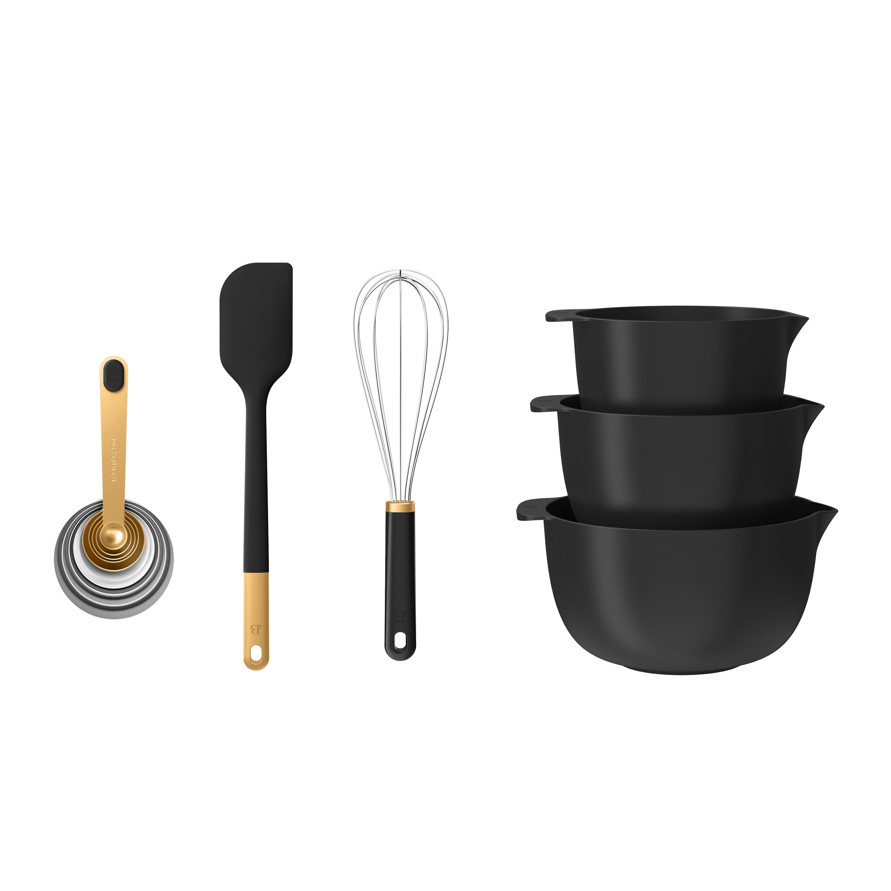 Beautiful 14-Piece Mix & Measure Set, Black Sesame by Drew Barrymore - Walmart.com