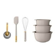 Beautiful 14-Piece Mix & Measure Set, Porcini Taupe by Drew Barrymore
