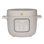 Beautiful 14-Cup Cooked, 6-Cups Uncooked Electric Rice and Grain Cooker, EverGood Non-Toxic Ceramic Nonstick Coating, Porcini Taupe by Drew Barrymore