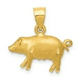 thumbnail image 1 of Beautiful 14K Diamond-cut Pig Pendant, 1 of 2