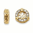 thumbnail image 1 of Beautiful 14K Gold Diamond Earring Jackets, 1 of 2