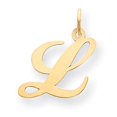 thumbnail image 1 of Beautiful 14K Medium Fancy Script Initial L Charm, 1 of 1
