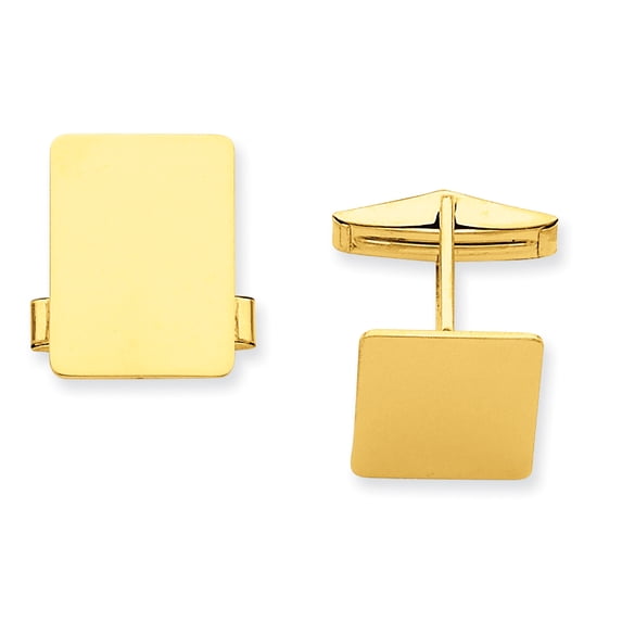 Beautiful 14K Men's Rectangular Cuff Links