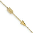 thumbnail image 1 of Beautiful 14K Polished Arrow 9in Plus 1in ext. Anklet, 1 of 2