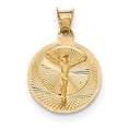 thumbnail image 1 of Beautiful 14K Polished D/C Corpus Circle Pendant, 1 of 2