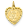 thumbnail image 1 of Beautiful 14k #1 GRANDDAUGHTER Disc Charm, 1 of 2