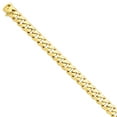 thumbnail image 1 of Beautiful 14k 10.8mm Hand-polished Rounded Curb Link Bracelet, 1 of 2