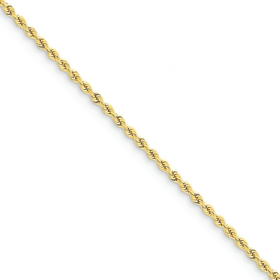 Beautiful 14k 2.25mm Regular Rope Chain