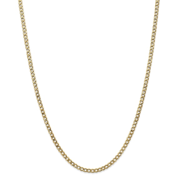 Beautiful 14k 3.35mm Semi-Solid Curb Link Chain