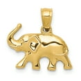 thumbnail image 1 of Beautiful 14k 3-D Elephant Pendant, 1 of 2