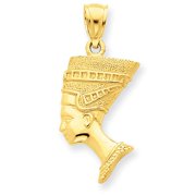 Beautiful 14k 3-D Nefertiti Pendant