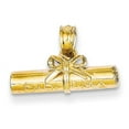thumbnail image 1 of Beautiful 14k 3D Hollow Polished DIPLOMA Pendant, 1 of 2