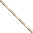 thumbnail image 1 of Beautiful 14k 4.3mm Semi-solid with Rhodium Pav Curb Chain, 1 of 2