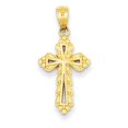 thumbnail image 1 of Beautiful 14k Budded Cross Charm, 1 of 2