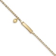thumbnail image 1 of Beautiful 14k Children's Heart Dangle Anchor Link ID Bracelet, 1 of 2