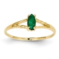 thumbnail image 1 of Beautiful 14k Emerald Birthstone Ring, 1 of 2