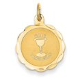 thumbnail image 1 of Beautiful 14k Holy Communion Disc Charm, 1 of 2