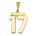 thumbnail image 1 of Beautiful 14k Large Polished Number 17 Charm, 1 of 1