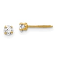thumbnail image 1 of Beautiful 14k Madi K 3mm Synthetic Spinel Earrings, 1 of 2