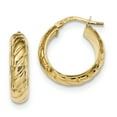 thumbnail image 1 of Beautiful 14k Polished Fancy Hoops, 1 of 2