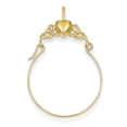 thumbnail image 1 of Beautiful 14k Polished Heart Charm Holder, 1 of 2