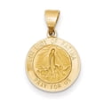 thumbnail image 1 of Beautiful 14k Polished and Satin Our Lady Fatima Medal Hollow Pendant, 1 of 2