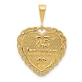 thumbnail image 1 of Beautiful 14k Reversible 25th ANNIVERSARY Charm, 1 of 2