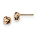 thumbnail image 1 of Beautiful 14k Rose Gold Polished Love Knot Post Earrings, 1 of 2