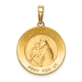 thumbnail image 1 of Beautiful 14k Saint Anthony Small Round Medal Pendant, 1 of 2