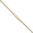 thumbnail image 1 of Beautiful 14k Semi-Solid Polished Cuban ID Bracelet, 1 of 2