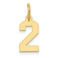 thumbnail image 1 of Beautiful 14k Small Polished Number 2 Charm, 1 of 2