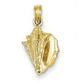 thumbnail image 1 of Beautiful 14k Solid Polished Conch Shell Pendant, 1 of 2