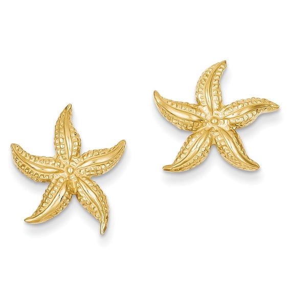 Beautiful 14k Starfish Post Earrings