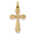 thumbnail image 1 of Beautiful 14k Textured and Polished Passion Cross Pendant, 1 of 2