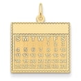 thumbnail image 1 of Beautiful 14k Thursday the First Day Calendar Pendant, 1 of 2