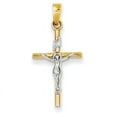 thumbnail image 1 of Beautiful 14k Two-tone INRI Crucifix Pendant, 1 of 2