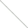 thumbnail image 1 of Beautiful 14k WG 1.15mm D/C Machine-made Rope Anklet, 1 of 1