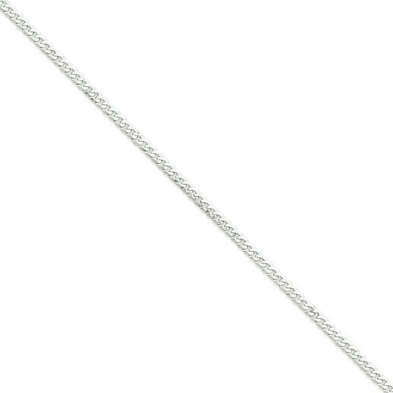 Beautiful 14k WG 3.8mm Beveled Curb Chain