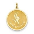 thumbnail image 1 of Beautiful 14k WRESTLING Disc Charm, 1 of 2