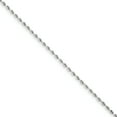 thumbnail image 1 of Beautiful 14k White Gold 1.5mm D/C Rope Chain, 1 of 1