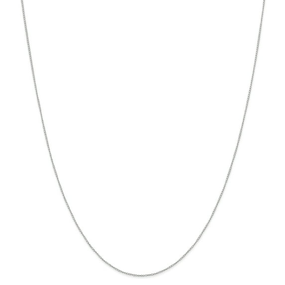 Beautiful 14k White Gold Carded Curb Chain