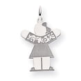 thumbnail image 1 of Beautiful 14k White Gold Kid Charm, 1 of 2