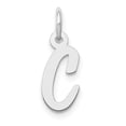 thumbnail image 1 of Beautiful 14k White Gold Small Script Initial C Charm, 1 of 2