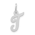 thumbnail image 1 of Beautiful 14k White Gold Small Script Initial T Charm, 1 of 2