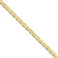 thumbnail image 1 of Beautiful 14k Yellow Gold 2.40mm Semi-Solid Anchor Chain, 1 of 1