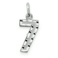 thumbnail image 1 of Beautiful 14kw Casted Small Diamond Cut Number 7 Charm, 1 of 2