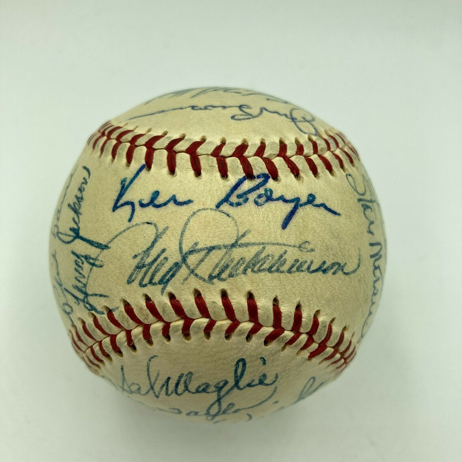 Beautiful 1958 St. Louis Cardinals Team Signed Baseball Stan Musial JSA