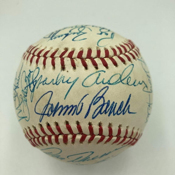 Beautiful 1977 Cincinnati Reds Team Signed NL Baseball Big Red Machine JSA
